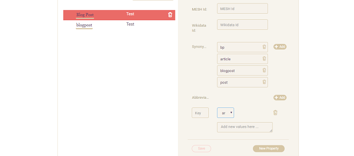 test elements