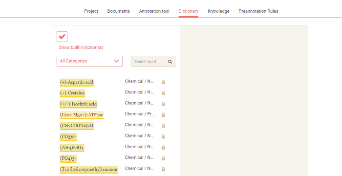 dictionary dashboard